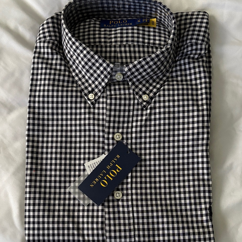 Polo by Ralph Lauren Black and White Gingham Shirt